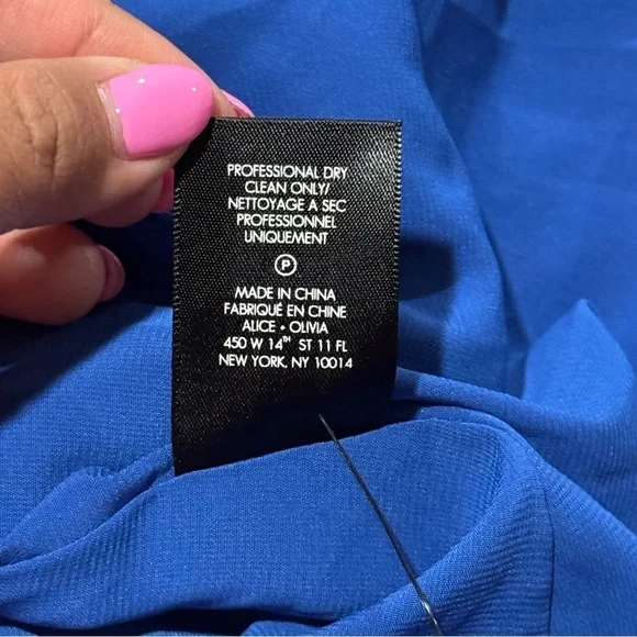 Alice + Olivia Floral Ilia Tiered Fit Flare Ruffle Maxi Dress Wedding *READ* - Picture 5 of 11